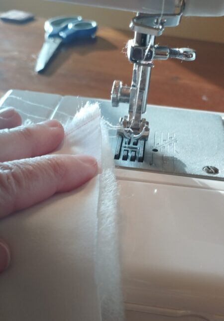 Karácsonyi kalendárium,flizelin varrása