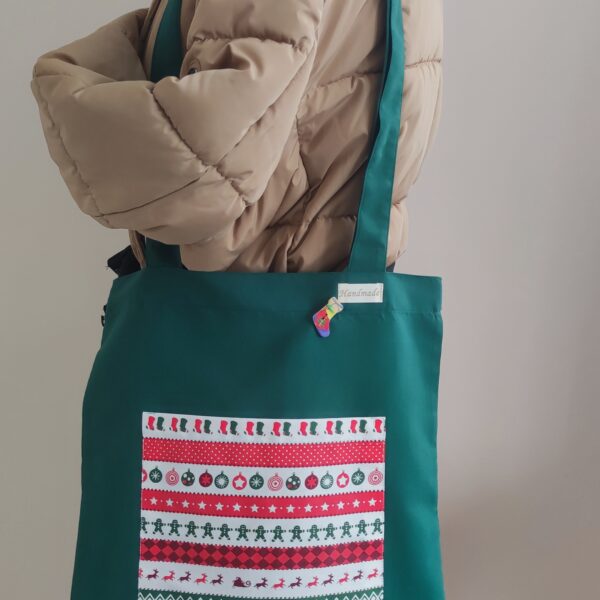 Kézműves karácsonyi szatyor