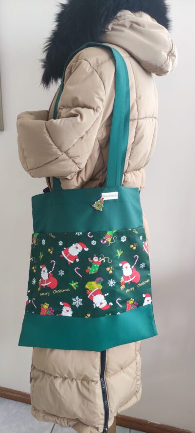 Télapó mintás karácsonyi szatyor